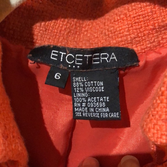 ETCetera orange jacket - Picture 3 of 7